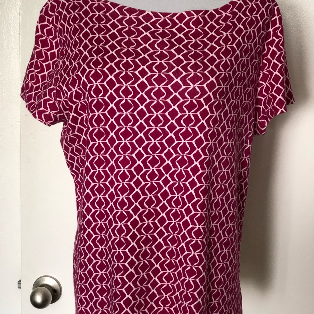Jones New York Deep Plum T-Shirt